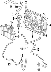 Foto de Manguera de Rebose Refrigerante de Motor Original para Dodge Charger Dodge Magnum Chrysler 300 Marca CHRYSLER Nmero de Parte 55038127AA