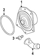 Foto de Kit de Termostato de Refrigerante del Motor  Original para Chrysler 300 Dodge Charger Dodge Magnum Dodge Challenger Marca CHRYSLER Nmero de Parte 68148113AA