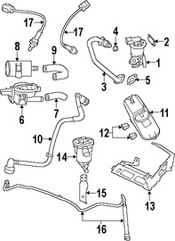 Foto de Manguera de retroalimentacin de presin EGR Original para Chrysler 300 Dodge Charger Dodge Magnum Marca CHRYSLER Nmero de Parte 4593582AB