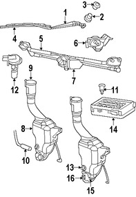 Foto de Tapa de Depsito de Lquido Limpiaparabrisas Original para Jeep Wrangler Dodge Charger Dodge Magnum Dodge Challenger Marca CHRYSLER Nmero de Parte 5096347AA