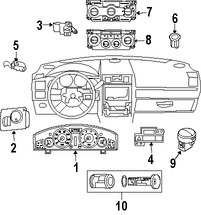 Foto de Sensor de Temperatura Intensidad de Luz Original para Dodge Chrysler  Jeep Marca CHRYSLER Nmero de Parte 68230114AB