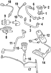 Foto de Manguera de retroalimentacin de presin EGR Original para Dodge Charger Dodge Magnum Chrysler 300 Marca CHRYSLER Nmero de Parte 4593580AC