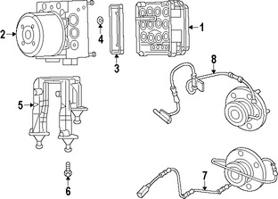 Foto de Modulador de frenos ABS Original para Chrysler 300   Dodge Charger Marca CHRYSLER Nmero de Parte 68258639AA