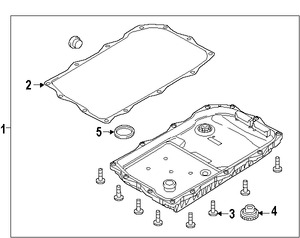 Foto de Empacadura del Crter Transmision Automatica Original para Dodge Charger Dodge Durango Dodge Challenger   Jeep Grand Cherokee Chrysler 300 Marca CHRYSLER Parte #52854760AA