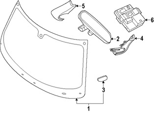 Foto de Parabrisas de Cristal Original para Dodge Charger   Chrysler 300 Marca CHRYSLER Nmero de Parte 68269889AA