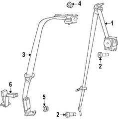 Foto de Receptaculo del Cinturon de Seguridad Original para Dodge Charger   Chrysler 300 Marca CHRYSLER Nmero de Parte 1HZ141X9AE