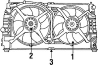 Foto de Cubierta de ventilador de enfriamiento del motor Original para Dodge Intrepid Chrysler 300M Chrysler Concorde Chrysler LHS Marca CHRYSLER Nmero de Parte 4758294AB