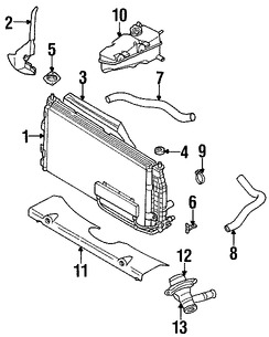 Foto de Carcasa del termostato del refrigerante del motor Original para Chrysler Concorde Chrysler LHS Chrysler 300M Chrysler Prowler Dodge Intrepid Plymouth Prowler Marca CHRYSLER Parte #4792361