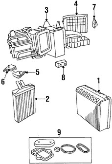 Foto de Motor de Control de Ajuste de Aire HVAC Original para Dodge Intrepid Chrysler LHS Chrysler Concorde Chrysler 300M Marca CHRYSLER Nmero de Parte 4734984AD