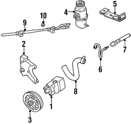 Foto de Manguera de Direccin Hidrulica Original para Dodge Intrepid Chrysler 300M Chrysler Concorde Chrysler LHS Marca CHRYSLER Nmero de Parte 4772682AC