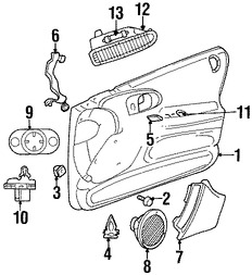 Foto de Luz de cortesa Original para Dodge Intrepid Chrysler 300M Chrysler Concorde Chrysler LHS Marca CHRYSLER Nmero de Parte 4760187