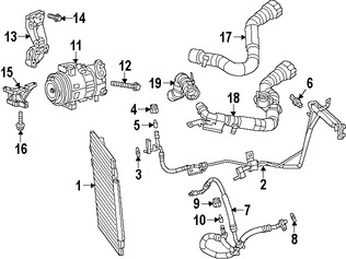 Foto de Adaptador de Carga de Lado de Presin Alta Original para Dodge Dart 2013 2014 2015 2016 Marca CHRYSLER Nmero de Parte 68185202AA