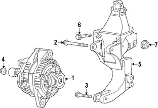 Foto de Alternador Original para Dodge Dart Fiat 500 Marca CHRYSLER Nmero de Parte 56029579AB