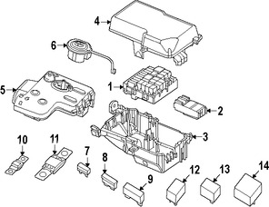 Foto de Rel de Corriente Accesorios Original para Dodge Dart Fiat 500 Marca CHRYSLER Nmero de Parte 68125507AA