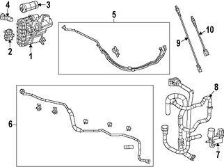 Foto de Manguera de Bomba de Aire Original para Dodge Dart 2013 2014 2015 2016 Marca CHRYSLER Nmero de Parte 4627466AB