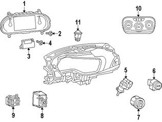 Foto de Interruptor Liberador de Bal Original para Dodge Dart Dodge Charger Dodge Challenger   Chrysler 300 Chrysler 200 Marca CHRYSLER Nmero de Parte 68141864AA