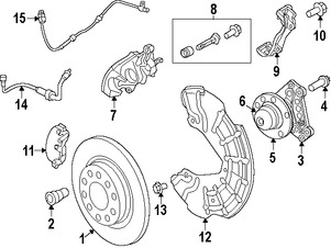 Foto de Tapa de Polvo de Rodamiento Original para Dodge Dart 2013 2014 2015 2016 Marca CHRYSLER Nmero de Parte 68213179AA