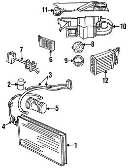 Foto de Manguera de succin Refrigerante Aire Acondicionad Original para Chrysler LeBaron Chrysler New Yorker Dodge Shadow Plymouth Sundance Marca CHRYSLER Nmero de Parte 4773333