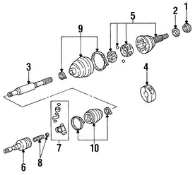 Foto de Juego Bota para Junta Homocinetica Original para Chrysler Plymouth Dodge Marca CHRYSLER Nmero de Parte 4205853