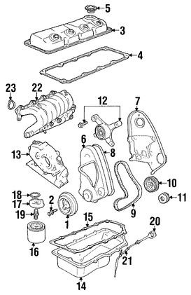 Foto de Varilla de Nivel de Aceite Original para Plymouth Neon Plymouth Breeze Dodge Neon Dodge Stratus Chrysler Cirrus Marca CHRYSLER Nmero de Parte 4777284