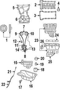 Foto de Guia de Cadena de Tiempo Original para Dodge Jeep Chrysler Marca CHRYSLER Nmero de Parte 2443125000