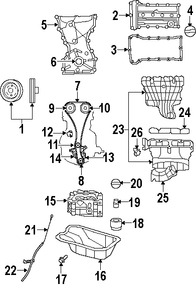 Foto de Engranaje de Arbol de Levas Original para Dodge Caliber Dodge Avenger Dodge Journey Chrysler Sebring Jeep Patriot Jeep Compass Marca CHRYSLER Nmero de Parte 4884587AA