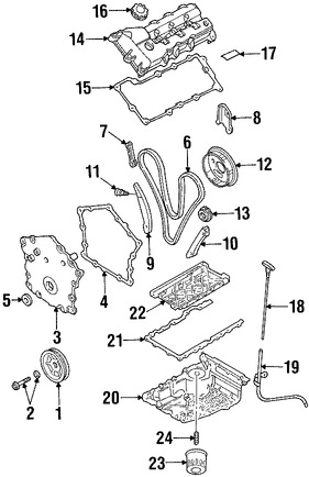 Foto de Engranaje de Arbol de Levas Original para Chrysler Dodge Marca CHRYSLER Nmero de Parte 4663632