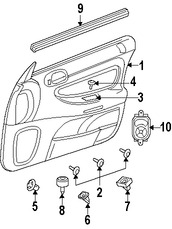 Foto de Interruptor de Espejo Retrovisor Exterior Original para Chrysler Dodge Eagle Marca CHRYSLER Nmero de Parte 4608505AB