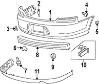 Foto de Tuerca de cubierta de parachoques Original para Dodge Stratus Dodge Charger Dodge Magnum Chrysler Sebring Chrysler 300 Chrysler PT Cruiser Marca CHRYSLER Parte #6505161AA