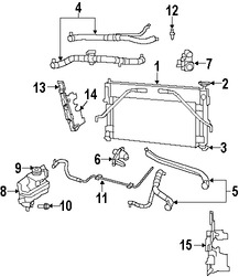 Foto de Brida de entrada del refrigerante del motor Original para Chrysler Sebring 2007 2008 2009 2010 Dodge Avenger 2008 2009 Marca CHRYSLER Nmero de Parte 4892113AB