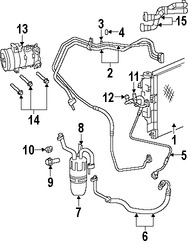 Foto de Manguera del Calentador de HVAC Original para Dodge Avenger Chrysler 200 Marca CHRYSLER Nmero de Parte 5058803AE