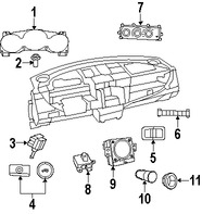 Foto de Sensor de Temperatura Intensidad de Luz Original para Dodge Chrysler  Jeep Marca CHRYSLER Nmero de Parte 68230115AB