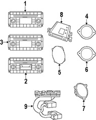 Foto de Unidad de Control de Radio Original para Chrysler Dodge Jeep Marca CHRYSLER Nmero de Parte 5064949AK