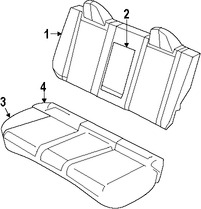 Foto de Cojin de Asiento Original para Chrysler Sebring 2009 2010 Dodge Avenger 2010 Marca CHRYSLER Nmero de Parte 1PM36XDVAA