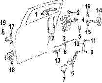 Foto de Manija exterior de puerta Original para Chrysler Sebring Chrysler 200 Dodge Avenger Marca CHRYSLER Nmero de Parte 1KR96AXRAD