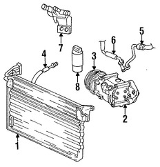 Foto de Manguera de Refrigerante Aire Acondicionado Original para Dodge Stratus Plymouth Breeze Chrysler Cirrus Chrysler Sebring Marca CHRYSLER Nmero de Parte 4596171