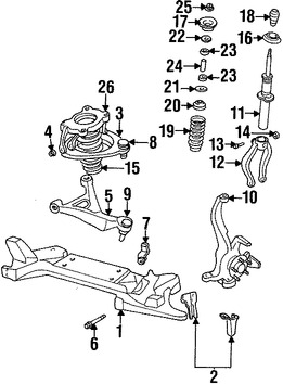 Foto de Muelle Helicoidal Original para Chrysler Cirrus Dodge Stratus Plymouth Breeze Marca CHRYSLER Nmero de Parte 4695683