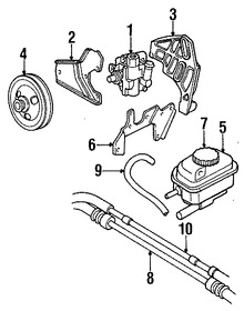 Foto de Bomba de Direccin Asistida Original para Chrysler Cirrus Chrysler Sebring Dodge Stratus Plymouth Breeze Marca CHRYSLER Remanufacturado Nmero de Parte R4874243