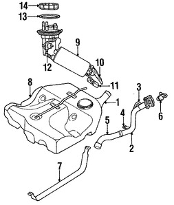 Foto de Colador de la Bomba de Combustible Original para Chrysler Cirrus Chrysler Sebring Dodge Stratus Plymouth Breeze Marca CHRYSLER Nmero de Parte 4778226