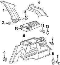 Foto de Carcasa del tomacorriente para accesorios 12 volti Original para Dodge Magnum 2006 2007 2008 Marca CHRYSLER Nmero de Parte XN53XDBAD