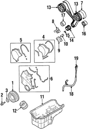 Foto de Engranaje del Cigueal Original para Chrysler Cirrus Chrysler Sebring Dodge Avenger Dodge Stratus Marca CHRYSLER Nmero de Parte MD303045