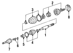 Foto de Kit Junta Homocinetica Original para Chrysler Dodge Plymouth Marca CHRYSLER Nmero de Parte 4670012