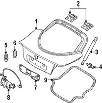 Foto de Soporte Elevacin Puerta Trasera Original para Dodge Viper 2009 2010 2008 Marca CHRYSLER Nmero de Parte 68033127AA