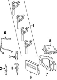 Foto de Sensor de Detonacin Original para Jeep Dodge Chrysler  Fiat Marca CHRYSLER Nmero de Parte 5033316AB