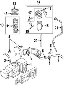 Foto de Lnea de Combustible Original para Dodge Ram 3500 2007 2008 2009 Dodge Ram 2500 2008 2009 2007 Marca CHRYSLER Nmero de Parte 68005222AA