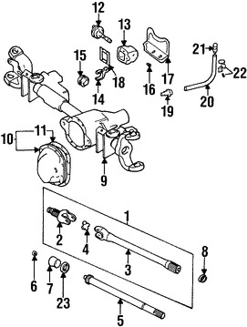 Foto de Empacadura Cubre Diferencial Original para Dodge Ram 1500 Dodge Ram 2500 Dodge Ram 3500 Dodge Ramcharger Marca CHRYSLER Nmero de Parte 3634984