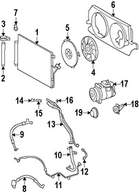 Foto de Manguera de succin Refrigerante Aire Acondicionad Original para Dodge Sprinter 2500 2007 2008 2009 Dodge Sprinter 3500 2007 2008 2009 Marca CHRYSLER Parte #68012765AA