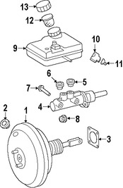 Foto de Depsito del Cilindro Maestro del Freno Original para Dodge Sprinter 2500 2007 2008 2009 Marca CHRYSLER Nmero de Parte 68005057AA