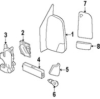 Foto de Cristal de espejo de la puerta Original para Dodge Sprinter 2500 2007 2008 2009 Dodge Sprinter 3500 2007 2008 2009 Marca CHRYSLER Nmero de Parte 68009992AA