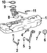 Foto de Soporte Tanque de Combustible Original para Dodge Sprinter 2500 2007 2008 2009 Dodge Sprinter 3500 2007 2008 2009 Marca CHRYSLER Nmero de Parte 68013514AA